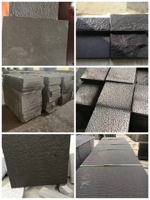 石材加工廠磨光面黑砂巖石材 可雕刻加工